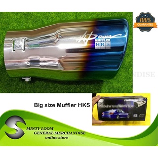 LARGE SIZE Car Universal HKS Burned Muffler Tip Bended 2.5"car accessories Interior Accessories