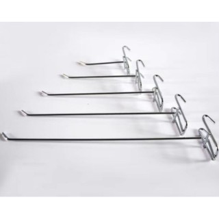 10PCS Chrome Plated Metal Bar Hook (15cm, 20cm, 25cm, 30cm)