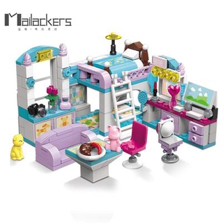 Lego Friends City Building Blocks Sets Kits Friends House Bedroom Kitchen Model 3 IN 1 Deform Brinquedos Educational Toys for Girls