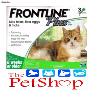 【Ready Stock】☜▦✒ↂ℗Frontline Plus Tick & Flea Drops For Cats (3 pipet/box)