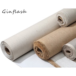 Ginflash 1m Linen Blend Blank Canvas Painting 28/48cm Width Oil Painting Canvas ART SUPPLIES