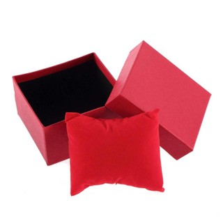 Watch box◕Watch And Jewelry Black Box Red Box With Pillow For Watch Gift #Box01