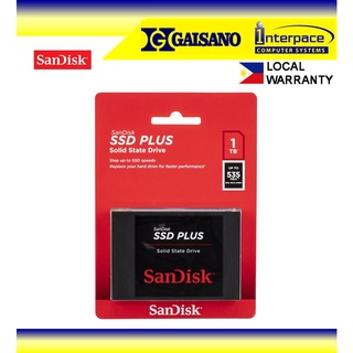 SanDisk SSD Plus 1TB Internal SSD - SATA III 6Gb/s, 2.5"/7mm - SDSSDA-1T00-G26 (1)