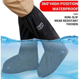 Raincoat Rain Shoe Cover Shoes Reflector Ligh Waterproof double PVC + Rubber Material Size 36-44