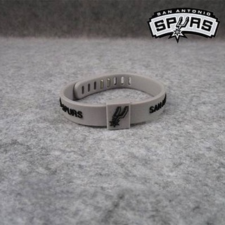 Adjustable San Antonio Spurs NBA baller band bracelet silicone sports wristbands for fans