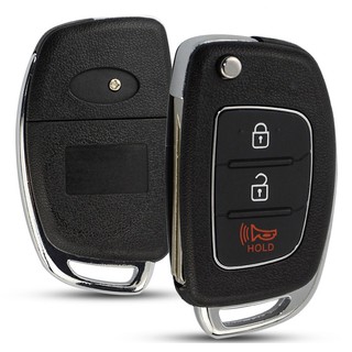 3 Buttons Flip Folding Remote Key Fob Shell Case For Mistra Hyundai Hb20 Santa Fe Ix35 Ix45 Accent I
