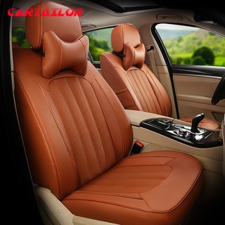 CARTAILOR Car Seat Covers for Mercedes BENZ SLK Seat Cover Leather Cowhide & Leatherette Seats Cushi