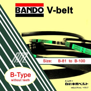 Bando Fan Belt B-Type Series B-81 to B-100 V-Belts (Checkered | No Teeth)