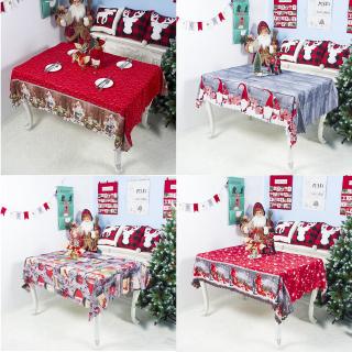 Printed Fabric Tablecloth Christmas Washable Waterproof Festive Decor 150*180CM