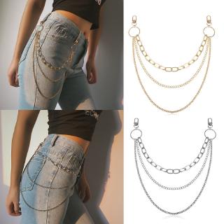 Hip Hop Rock Metal Multi-layer Waist Chain Belt Ladies Fashion Dress Jeans Bohemian Tassel Belts (1)