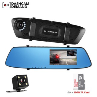QCY A75 Pro 4.3 Inch 1080P IPS Touch Screen Dual Lens Dashcam