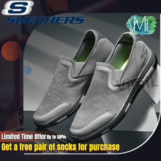 【Ready Stock】SKETCHERS Mens shoes tralve shoes for men shoes for men Slip-on shoes