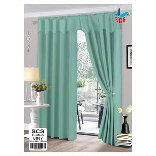 RKZ New Blackout Simple Eligant Plain Curtain For Window Room Decoration 140x180CM without RING