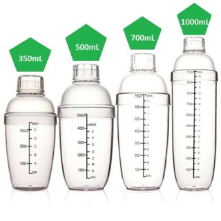 COD High Quality Acrylic Milk Tea Shaker Cocktail Juice Shaker Bottle Blender Bar Supplies