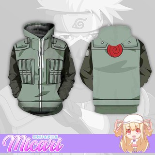 Micari Naruto Kakashi Akatsuki 3D Anime Jacket