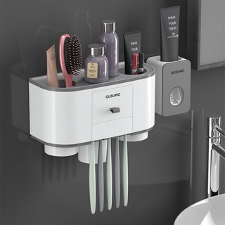 Oenen Bathroom Toothbrush Holder Nordic Style Storage Rack PP Environmental Protection Material W-01