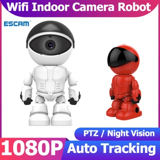 ESCAM PT205 1080P Smart IP Camera Robot WIFI Indoor Baby Monitor Night Vision Smart Home Security C0
