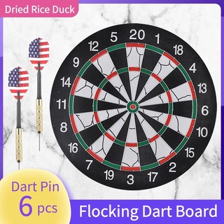 Dart Board Original Thickening Double-sided Dart Board Dart Board Set With 6 Dart Pins （18 inch）