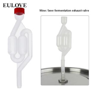 eulove S-Shape Bubble Seal Exhaust Valves Fermentation Clear Water Airlock For Beer Wine Making Hot