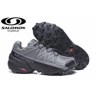 Salomon hiking shoes 【100%Original】 Salomon/solomon Speed Cross 5 Outdoor Professional Hiking sport Shoes gray 40-46 (1)