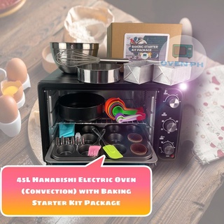 45L Hanabishi Electric Oven (Convection) + Baking Starter Kit Complete Package