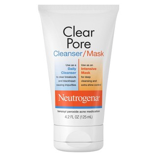 Neutrogena Clear Pore Cleanser/Mask 4.2fl.oz/125ml (1)