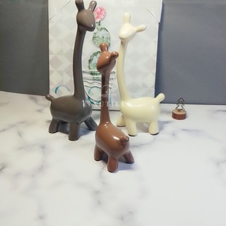 3Pcs Cute Ceramic Deer Statue Home Decoration Wedding Gift (3)
