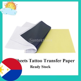 【sale】 Stocked 50 Sheet Tattoo Thermal Carbon Stencil Transfer Paper Tracing Kit perfeclan2