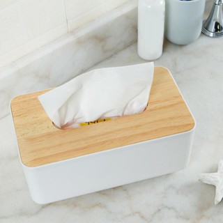 💓Wooden Tissue Box European Style Home Tissue Container Towel Napkin Tissue Holder Case (3)