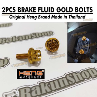 universal Made in Thailand Original Heng bolts Original Heng Bolts 2 pcs brake fluid gold bolts Plug