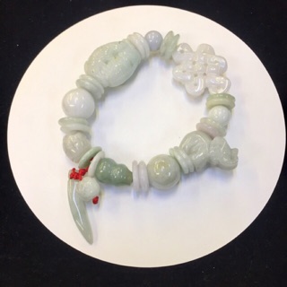 Authentic Pure Jade All In One Lucky Charm Bracelet