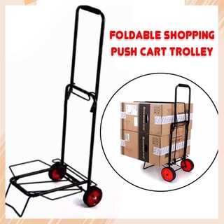 【Available】Heavy Duty Multifunction Foldable Lightweight Durable Grocery Push Cart Trolley Wheels L