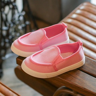 boys girls Children canvas candy color shoes simple flat (7)