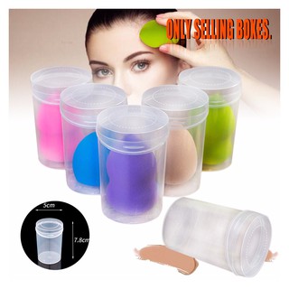 ✔Renjie Transparent Mini Beauty Sponge Makeup Blender Storage Case Box Container Not Include Sponge