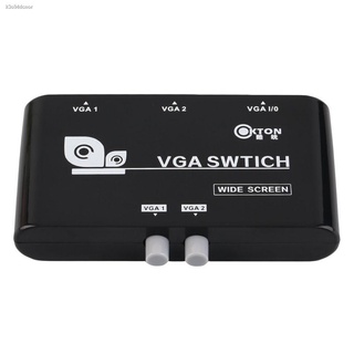 Computers◐Spot♝【COD】2 In 1 Out VGA/SVGA Manual Sharing Selector Switch Switcher Box For LCD PC