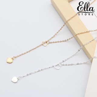 Ellastore123 Fashion Heart Simple Hollow Thin Chain Clavicle Necklace Jewelry Accessory for Valentine Day