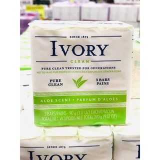 Ivory Clean, Aloe Scent, 3 bar pack, 90 g (3.17oz each)