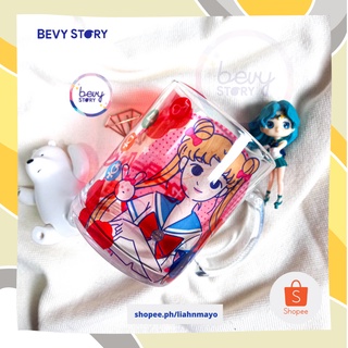 BevyStory | Sailormoon Cardcaptor Sakura Usagi Aesthetic Anime Clear Coffee Mug!
