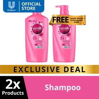 Sunsilk Shampoo Smooth and Manageable 650ml Buy 1 Take 1