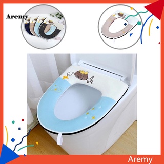 AREM Washable Toilet Pad Easy Installation Soft Toilet Cushion Decorative for Home