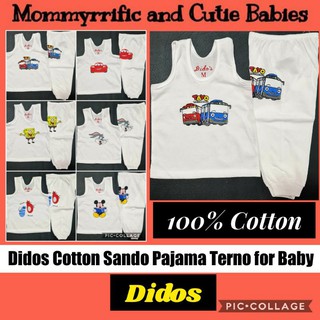 Didos Cotton Pajama Terno for Boys MEDIUM (0-6 months)