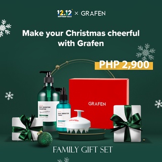 [GRAFEN] Christmas Special Gift Set Family Gift Set (Root booster shampoo 500ml + Tonic 160ml + Edge finger)