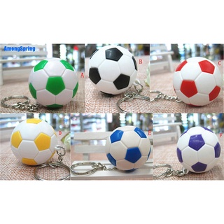 [[AmongSpring]] Sports Metal Keychain Car Key Ring Football Soccor Ball Pendant Keyring Toy