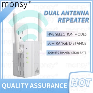 Wifi Repeater E23 300Mbps 2.4 GHz Wireless-N Range Extender Double Antennas Dual Wifi Repeater