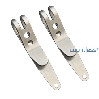Cou-2x Stainless Steel Pocket Bag Suspension Clip EDC Outdoor Camping Quicklink Tool