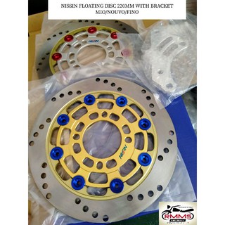 nissin floating rotor disc 220mm w/ bracket for mio/fino