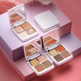 【O.TWO.O】#Eyeshadow Palette 4 Colors Shimmer Matte High Pigment Eyeshadow Makeup