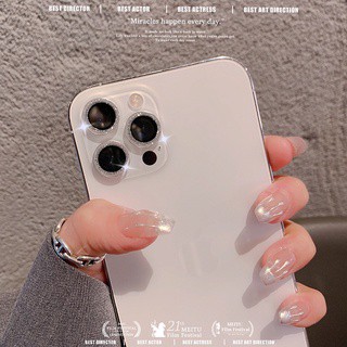 [1set]iPhone 13 Pro Max Camera Lens Protector Aluminum Alloy Metal Frame Lens Protector iphone 11 pro max Tempered Glass Lens Film