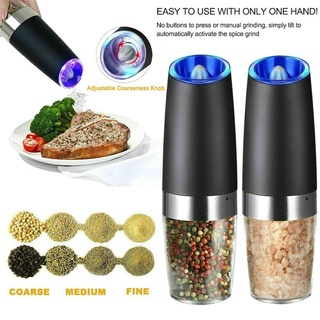 Electric Grinder Automatic Salt Pepper Mill with LED One Hand Opetated