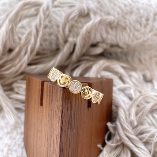 Gold-Plate Fashionable Design Adjusted Rings for Women Accessories (4)